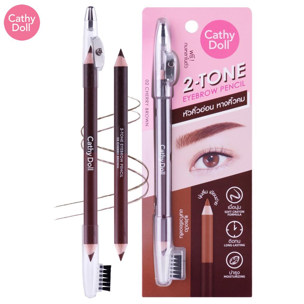 Cathy Doll 2-х тональный карандаш для бровей 1г+1г №01-03 - Thai Cosmetic