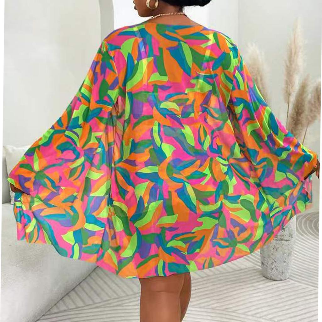 Женский бикини-комплект из двух частей, купальник больших размеров с раздельными чашечками