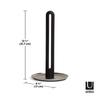 Umbra Kitchen Paper Holder, Kitchen Storage, Kitchen Paper Holder, Vertical Storage, Space-Saving, 175 x H310mm, Umbra Keyhole, 21005264047, Nickel