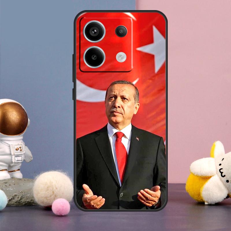 President Turkey Recep Tayyip Erdogan Cover For Xiaomi Redmi Note 13 12 11 9 10 Pro 12S 11S 10S 9S Redmi 13 12 10C 12C 13C Case