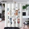 Bathroom Thickened Waterproof Curtain Mildew Proof Shower Curtain Shower Partition Curtain Shower Curtain Bathroom Curtain Free Perforation