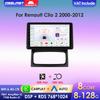Android 13 Автомобильное радио для Renault Clio 2 2000-2012 беспроводной CarPlay Android Auto 2din автомобильный интеллектуальный экран Bluetooth Автомагнитола DVR Cam RDS