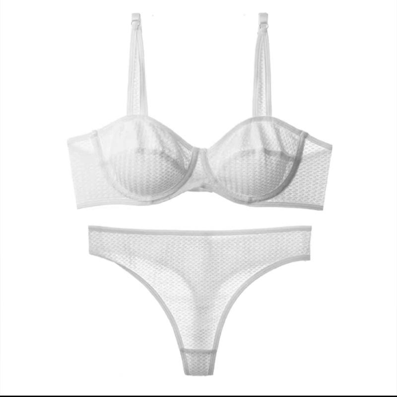 Комплект нижнего белья ярких цветов для женщин, летний ультратонкий комплект с бюстгальтером пуш-ап, французский сексуальный бюстгальтер без косточек из кружевной ткани, дышащие бюстгальтеры, комплекты стрингов