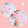Star Hair Clips Y2K Sweet Dopamine Candy Shade Hollow Barrettes 9 Pack No-damage Hair Accessories for Prom Wear