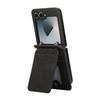 For Samsung Galaxy Z Flip7 5G Case Card Holder Kickstand Leather+TPU Phone Cover with Shoulder Strap