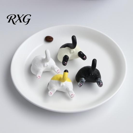 Easy Clean Resin Magnets 3D Cat Butt Refrigerator Magnet, Kitten Ass Whiteboard Cabinet Fridge Decorative Home Kitchen Office Decoration Gift