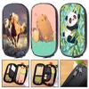 Wolf Panda Cat Multifunction Pencil Bag Horse Capybara Girl Boys Children Pen Case Tiger Dog Stationery Holder Bag Students School Supplies