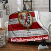 Rayo Team Crest Flannel Blanket, Soft Polyester, Modern Design, All-Season for Camping, Travel, Gifts for holidays or birthdays