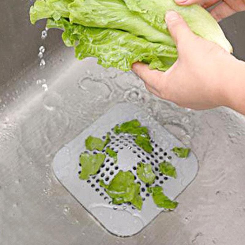 Silicone Floor Drain Sticker for Bathroom Kitchen Sewer Hair Filtration Anti Blocking Device Household Bathroom Floor Drain Mat