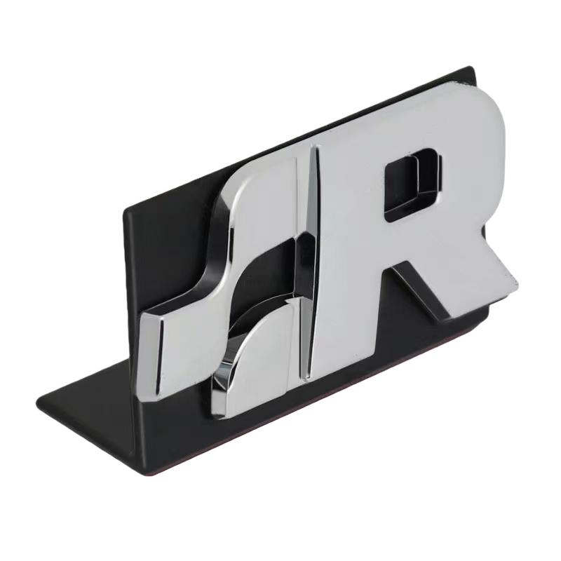 Car Metal SR Logo Front Grille Badge Emblem Rear Trunk Decals Sticker For SR32 SR35 SR36 MK4 MK5 MK6