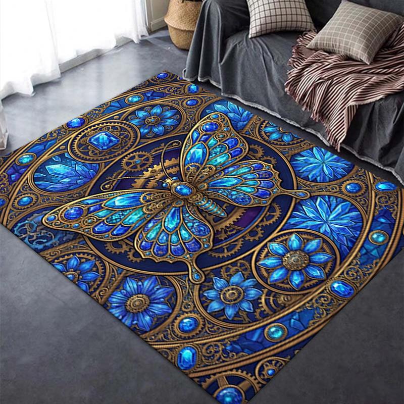2025 New Butterfly Carpet Rug for Living Room Bedroom Home Sofa Decoration,Kids play Non-slip Floor Mat110