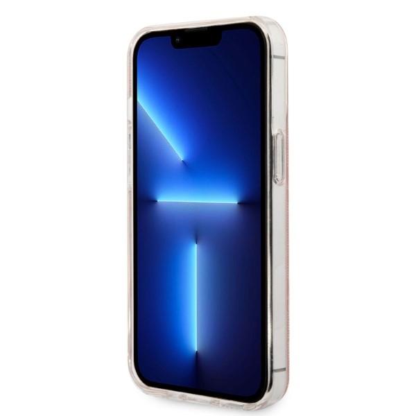 Zestaw Guess Gubpp13Xh4Eacsp Case+ Charger Iphone 13 Pro Max Różowy/Pink Hard Case 4G Print Magsafe