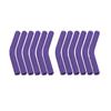 12pcs Silicone Metal Straws Tips Cover Curved Straw Cover Cup  Accessories Straw Topper  Party