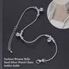 New Jewelry Fashion Bells Bead Ankle Bracelet Silver Plated Chain Foot Anklet