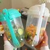 1000ml Salad Cup with Fork Large Capacity Portable Low Fat Diet Meal Fruit and Vegetable Snack Cup for Outdoor