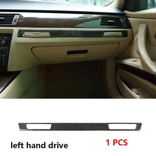 For BMW 3 Series E90 E92 E93 2005-2012 Soft Carbon Fiber Car Center Console Gearshift Panel Cover Trim Sticker Car Accessories