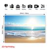 1 piece 2D flat-printed sunset beach scene photography background | Polyester fabric, suitable for home and garden use