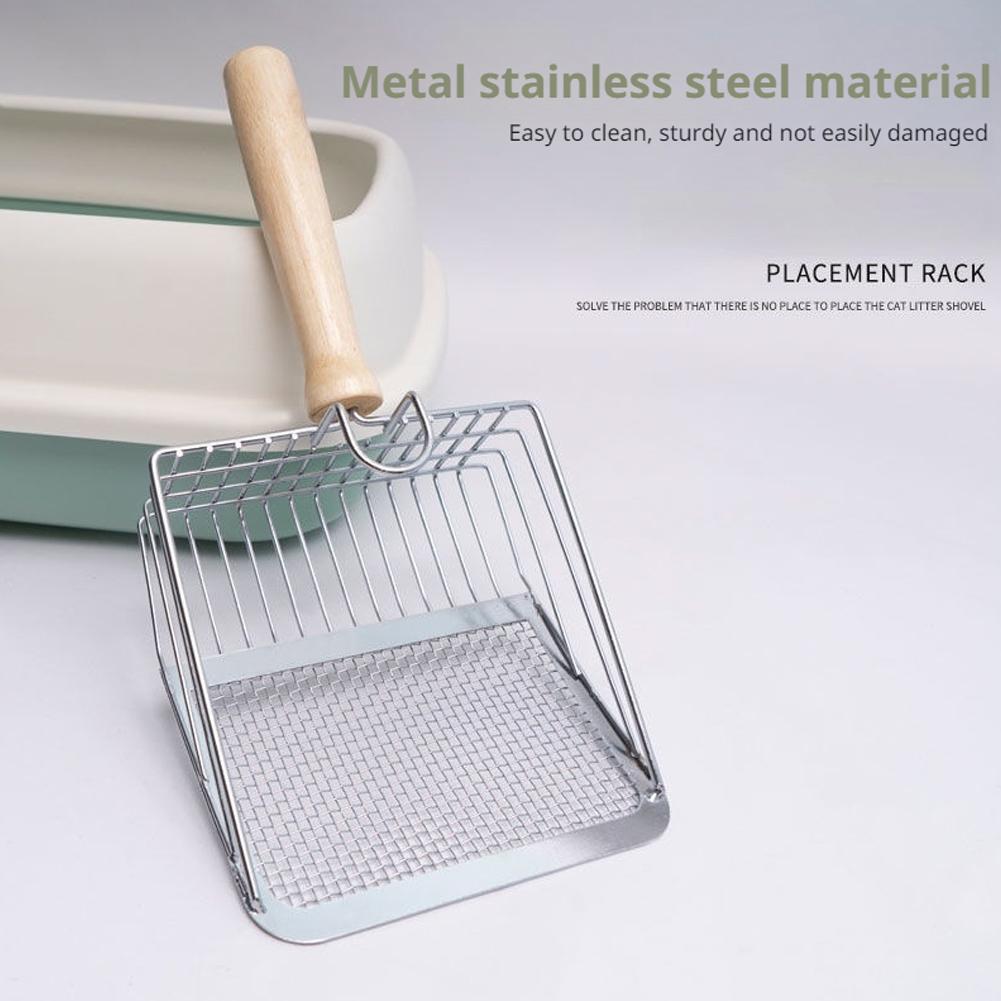 Metal Cat Litter Scoop Cat Sand Shovel Fine Pores Pet Toilet Tools Pets Supplies Poop Shovel Do O8V2
