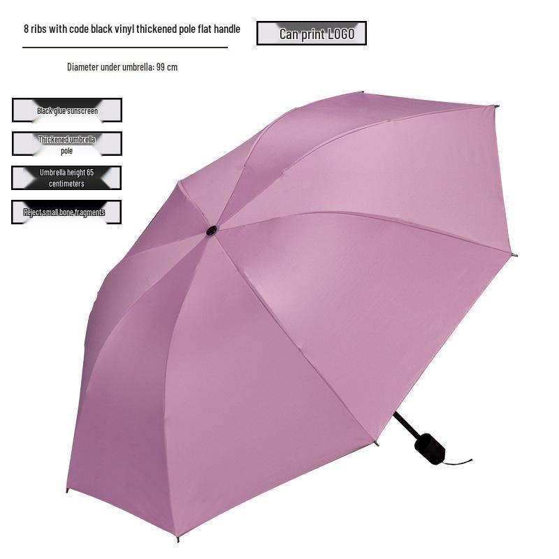 Reinforced Windproof Folding Umbrella with UV Sun Protection