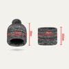 Winter Women's Scarf Knitted Hat Velvet Warm Ball Wool Hat Windproof Neck Protection Hat Scarf Two-Piece Set