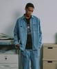 Mayol Logo Denim Shirt Pocket Pants Set_Light Indigo