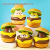 Hot Selling Burger Car Toy: Inertial Pull-Back for Kids, Press-and-Slide Cartoon Design, Perfect Festival Gift for Boys & Girls