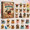 2026 Dog-Themed Christmas Advent Calendar Acrylic Blind Box Gift Kids Adults Decorative Hanging Ornament