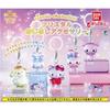 Полный набор 5 видов Персонажи Sanrio Кристальная отметка Аксессуары Bandai Гачапон Капсульная игрушка Брелок Помпонпурин Синнаморолл Корица Хелло Китти Мой
