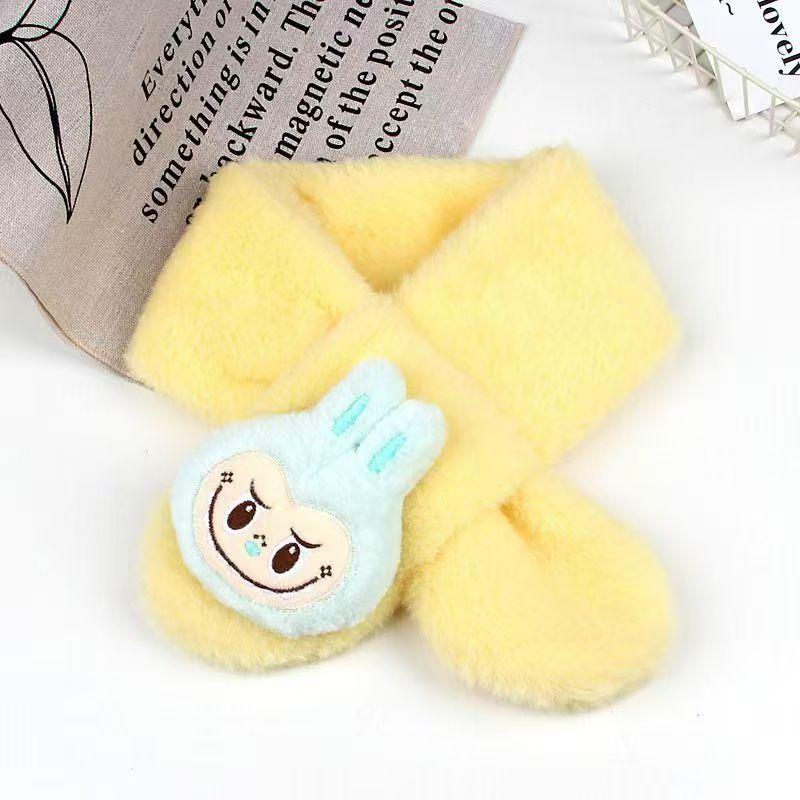 New Winter Children's Cute Cartoon Plush Faux Fur Snood Scarf