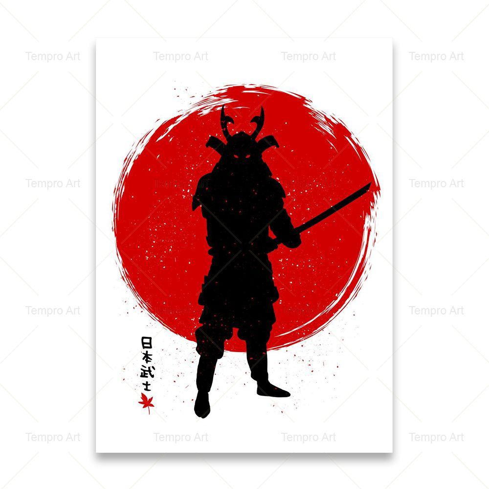 Японские чернила Бонса Бусидо картина маслом на холсте настенный художественный постер и принты гейша самурай картина для гостиной домашний декор