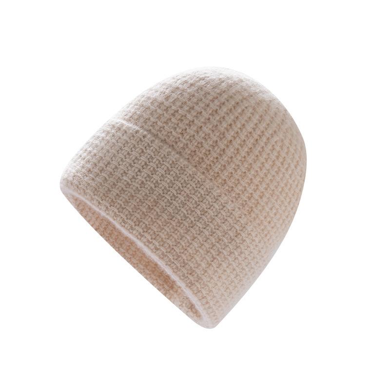 Autumn and winter new% pure cashmere hat women's thickened warm ear protection knitted hat versatile fashion cold hat men