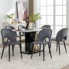Chaises De Salle À Manger - MUVOE - Design - Velours - Pieds Réglables - Lot De 6