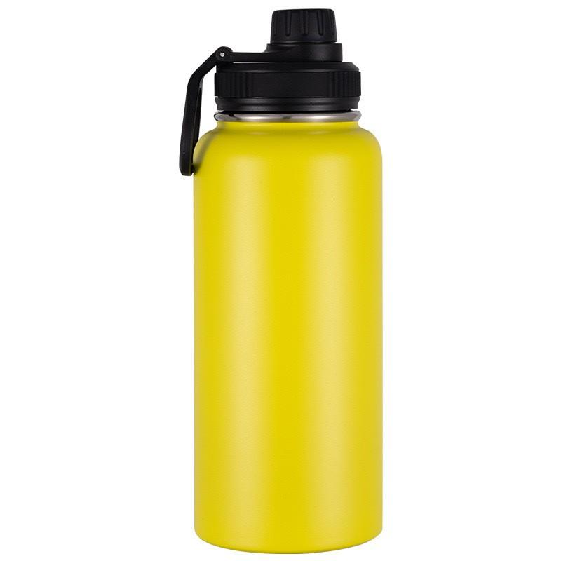 Stainless Steel Vacuum Insulated Travel Mug With Handle Large Capacity Portable Thermos Outdoor Sports