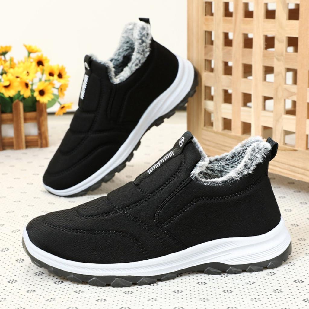 Cotton Shoes, Men's Shoes, Plush, Thick, Snow Boots, Warm Shoes, Short Boots