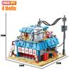Idea Streetview Yile Ramen Shop Building Blocks Creative Noodle House Model Bricks Toys for Boy Birthday Gift