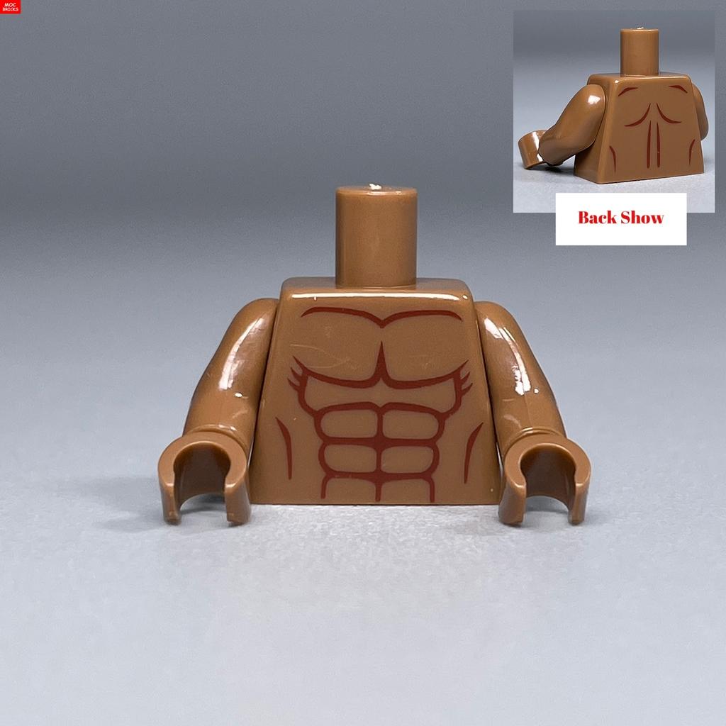 10 шт. Кубики MOC Торс Тело Мужчина Мышечные Штаны 4 см Деталь Фигурки Частицы Собранные Строительные Блоки Детские Игрушки