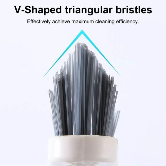 Щетка для пола Эргономичный дизайн Сверхпрочная щетка для пола с длинной ручкой и V-образной головкой Многоцелевое чистящее средство