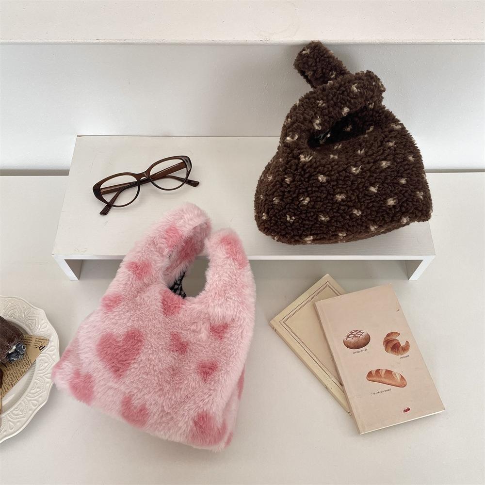 Женский клатч с леопардовым принтом, мягкий плюшевый, осенне-зимний, модная сумочка, тоут, для хранения