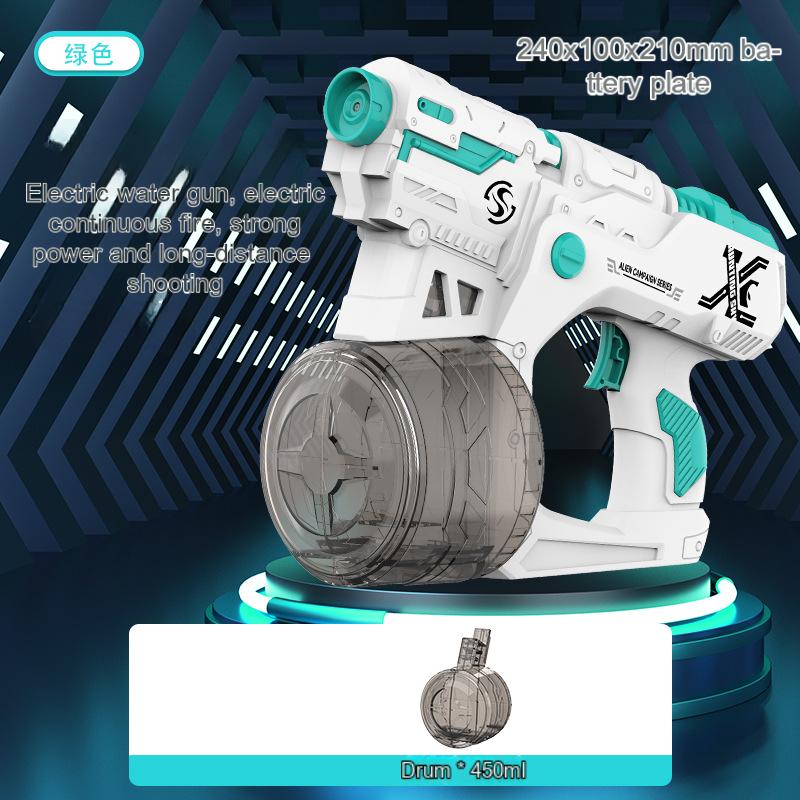 Нетоксичная новая электрическая игрушка водяной пистолет для улицы, лета, пляжа, бассейна, вечеринки, битвы, водяной пистолет с большой емкостью, игра «Веселое ведро с водой»