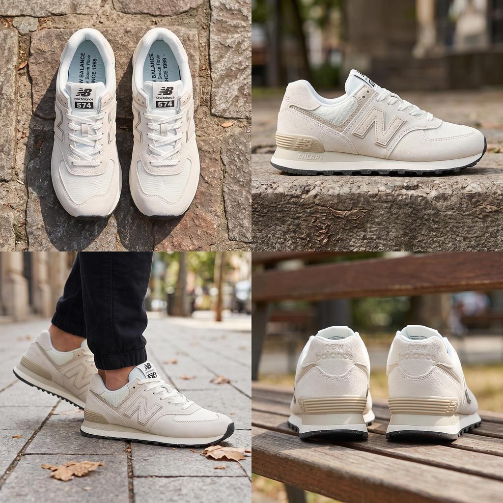 New Balance 574 Off White Кроссовки унисекс Серые U574OF2