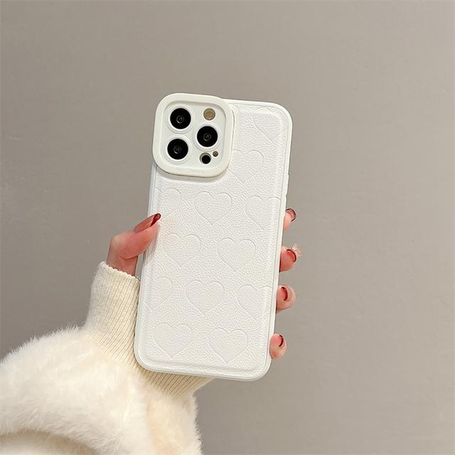 Мягкий кожаный чехол-сумка с милым сердечком для Iphone 13 12 11 14 Pro Max X Xr Xs, противоударный роскошный чехол-накладка на заднюю панель