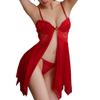Sexy Large Sexy Extremely Lingerie [OLYOLY] Babydoll, Size, Cosplay, Underwear, Loungewear, Camisole, Nightgown, See-Through, One-Piece (03 Red)