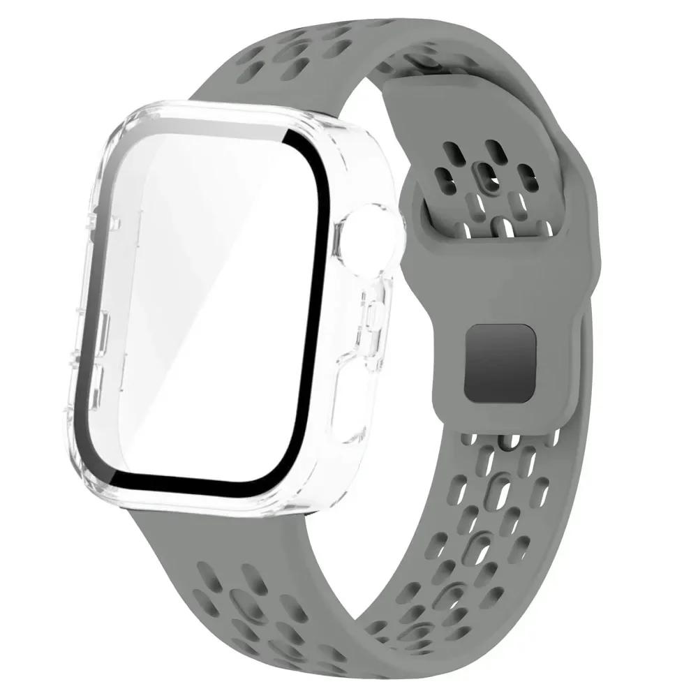 Чехол для ПК+Силиконовый ремешок Для Huawei Watch Fit 3 4 4 Pro Защитная крышка экрана Браслет Для Huawei Watch Fit 4 Pro Полный защитный корпус