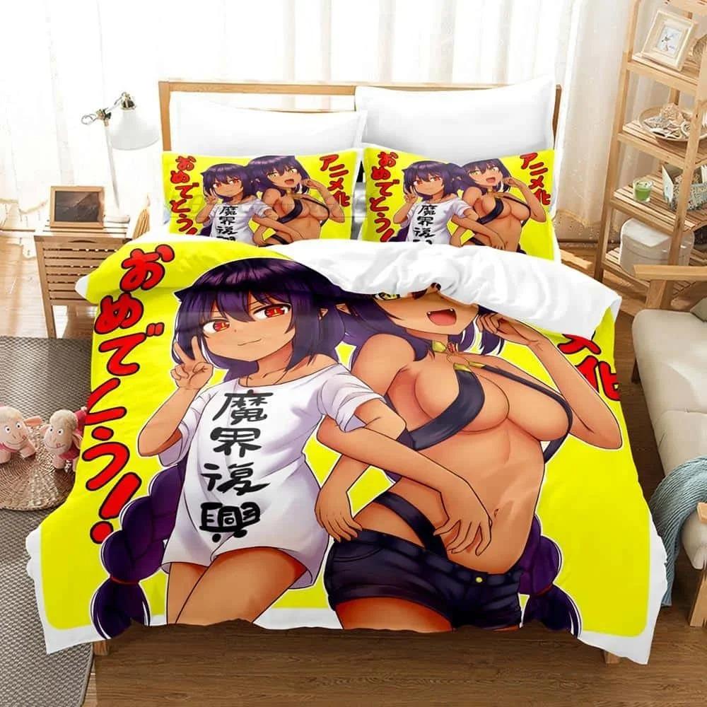 3D Anime The Great Jahy Will Not Be Defeated! Bedding Set Single Twin Queen King Size Bed Set Adult Kid Bedroom Duvet Cover Sets