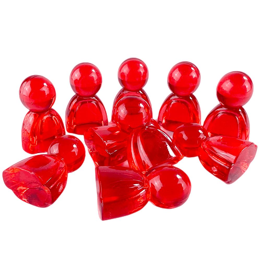 Акриловые игровые маркеры 10 шт. цветные прозрачные гуманоидные шахматные фигуры настольные игры аксессуары