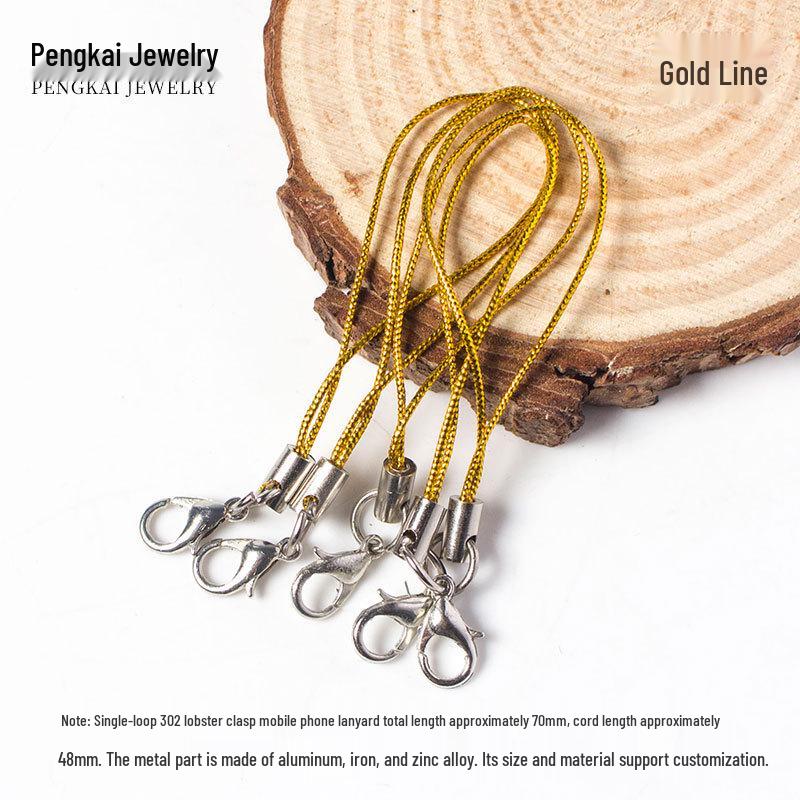 Сделай сам Красочный ремешок для мобильного телефона с карабином-лобстером – Аксессуар для ювелирных изделий ручной работы и шнурок-подвеска