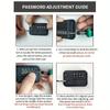 Password Baby Safety Lock Home Security Protection Window Securities Lock 4-Round Cipher Window Lock For House Refrigerator