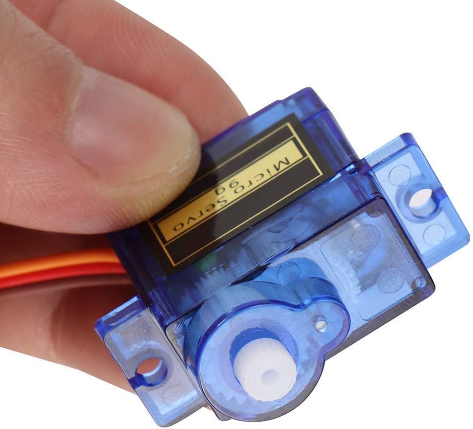 WINGONEER 10pcs Mini Analog Gear Micro Servo 9g for RC Airplane Helicopter