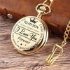Fashion Gift Flip Quartz Pocket Watch Gifts for Son Children Neck Wearing Locket Charm Dial Gifts