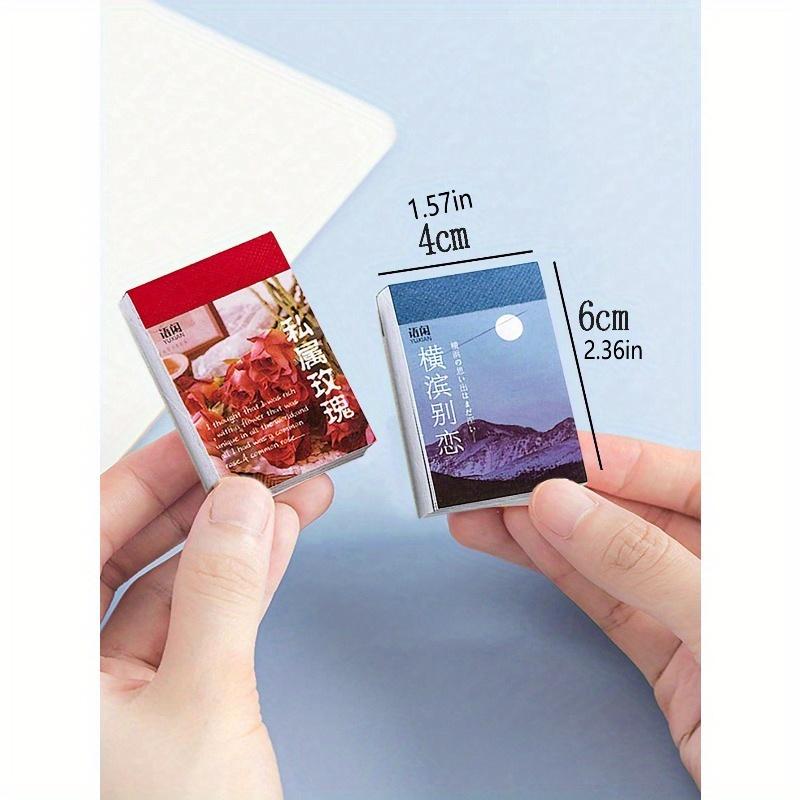 1 шт. Случайная доставка Японская бумажная наклейка Блокнот, Ins стиль Свежий дневник Блок для заметок, 50 листов, Школьные принадлежности, Снова в школу